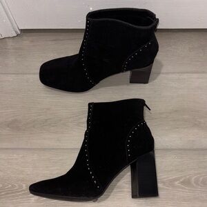 Mi.iM Black Studded Ankle Booties